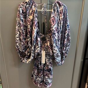 NWT MINKPINK Floral Swim Cover-Up sz S